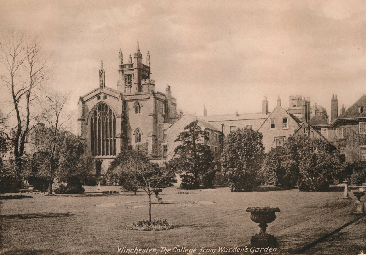 Wardens Garden, Hampshire, 20. yüzyılın başlarından Winchester Koleji. by Unbekannt