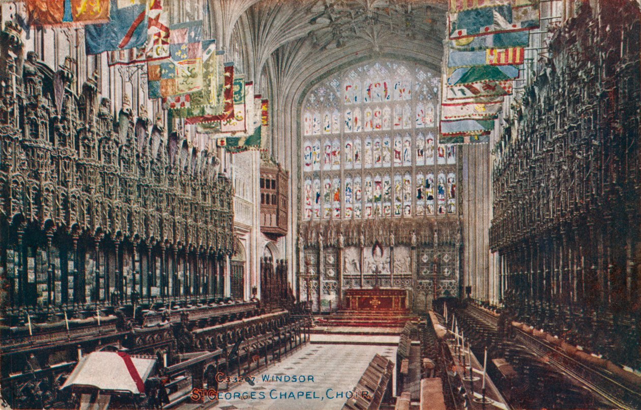 Windsor, St. Georges Şapeli, Koro c1916 by Unbekannt