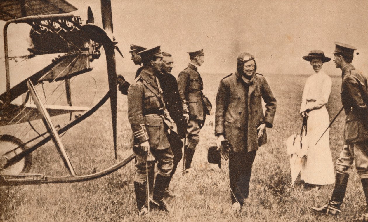 Winston Churchill, hava yolculuğu yaptıktan sonra, c1914 1935 by Unbekannt