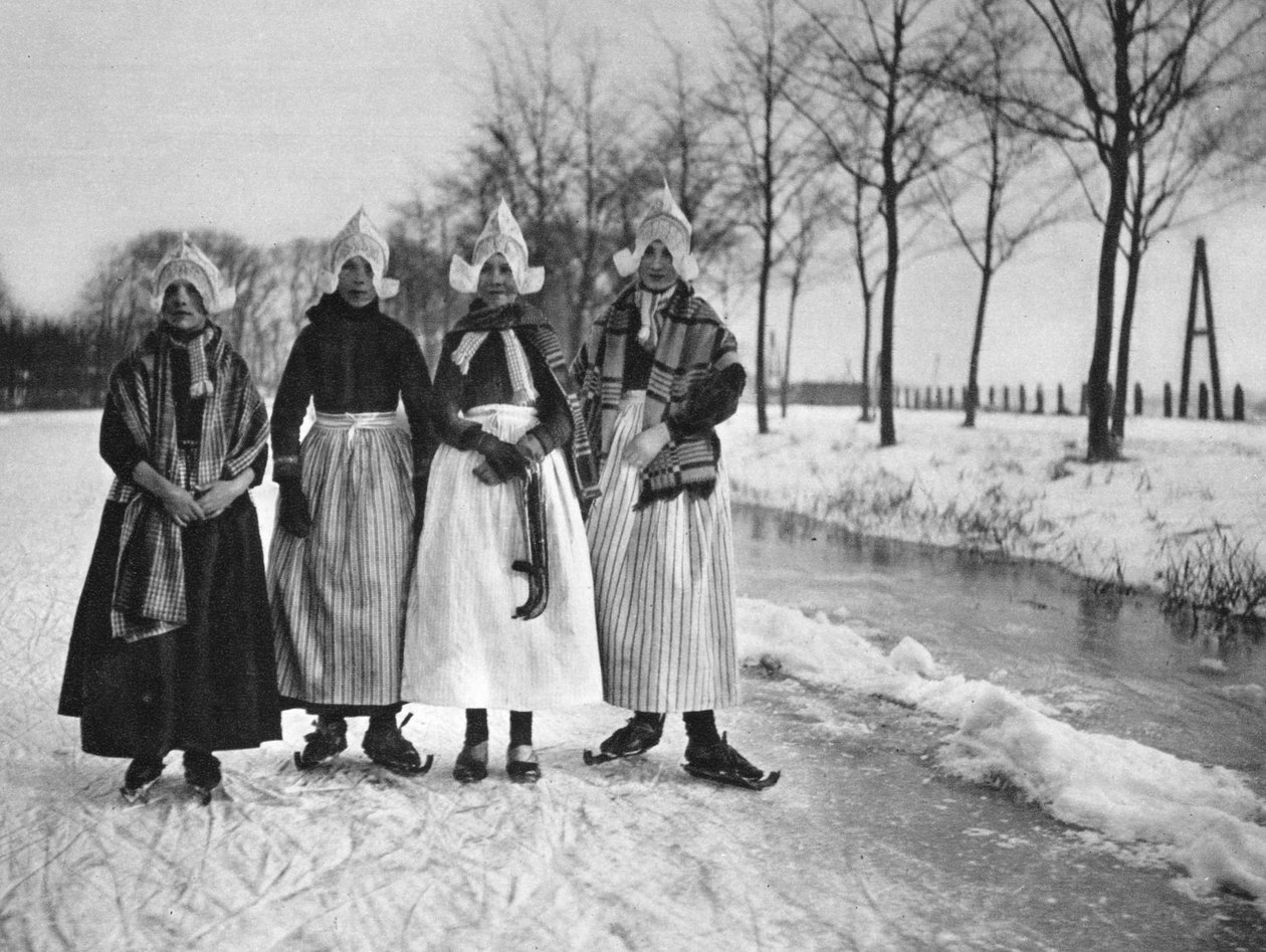 Kış, Volendam, Hollanda, c1934 by Unbekannt