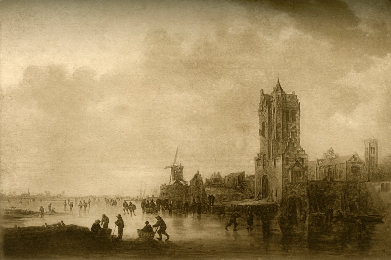 Buz üzerinde kış, 1645, 1908. by Unbekannt