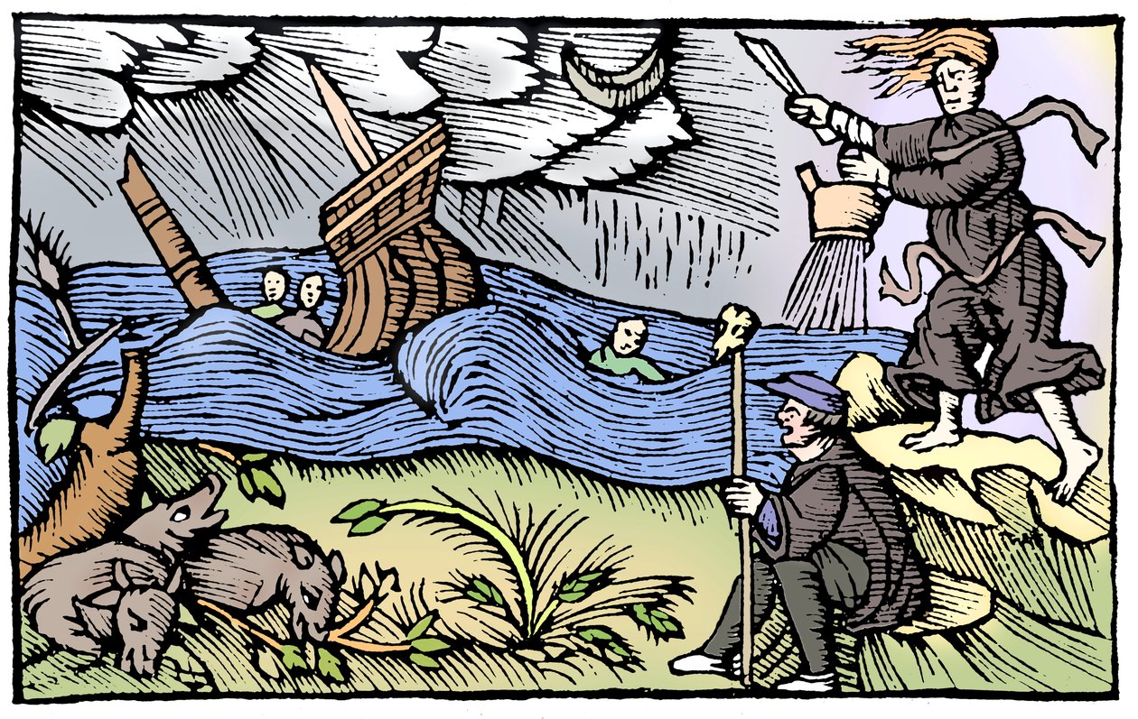 Fırtına çıkaran cadı, 1562 by Unbekannt