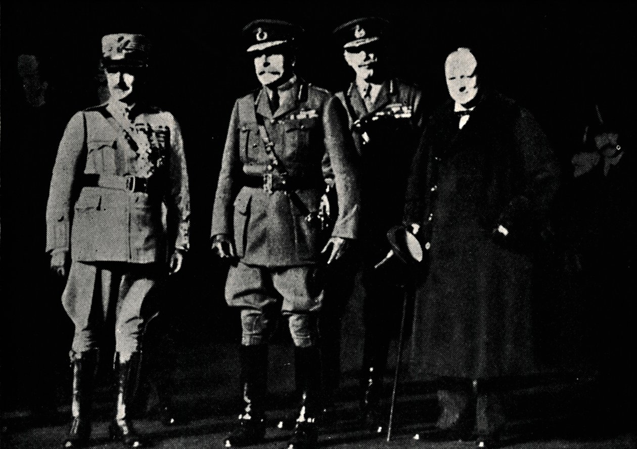 General Diaz ve Mareşal Haig, 1919, 1945 ile. by Unbekannt