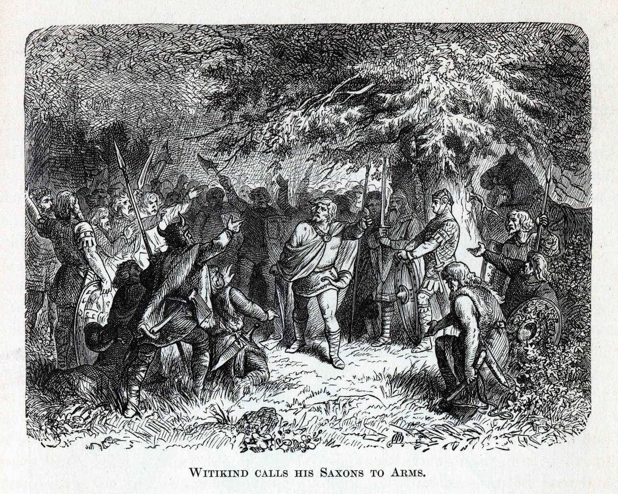 Wittekind, Saksonlarını Silahlanmaya Çağırıyor, 1882 by Unbekannt