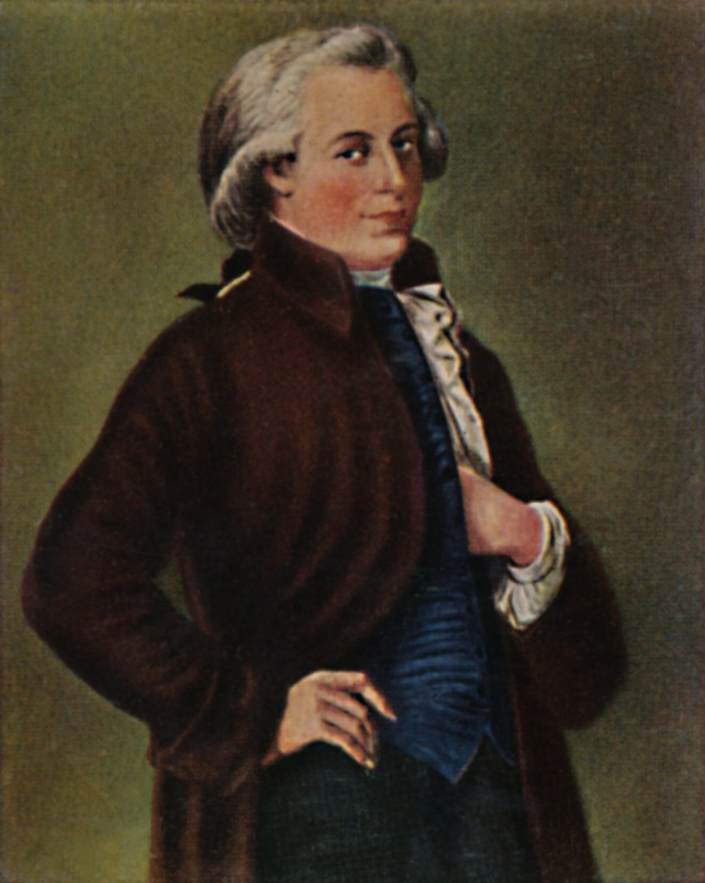 Wolfgang Amadeus Mozart 1756-1791. - Tischbein tarafından yapılan resim, 1934. by Unbekannt