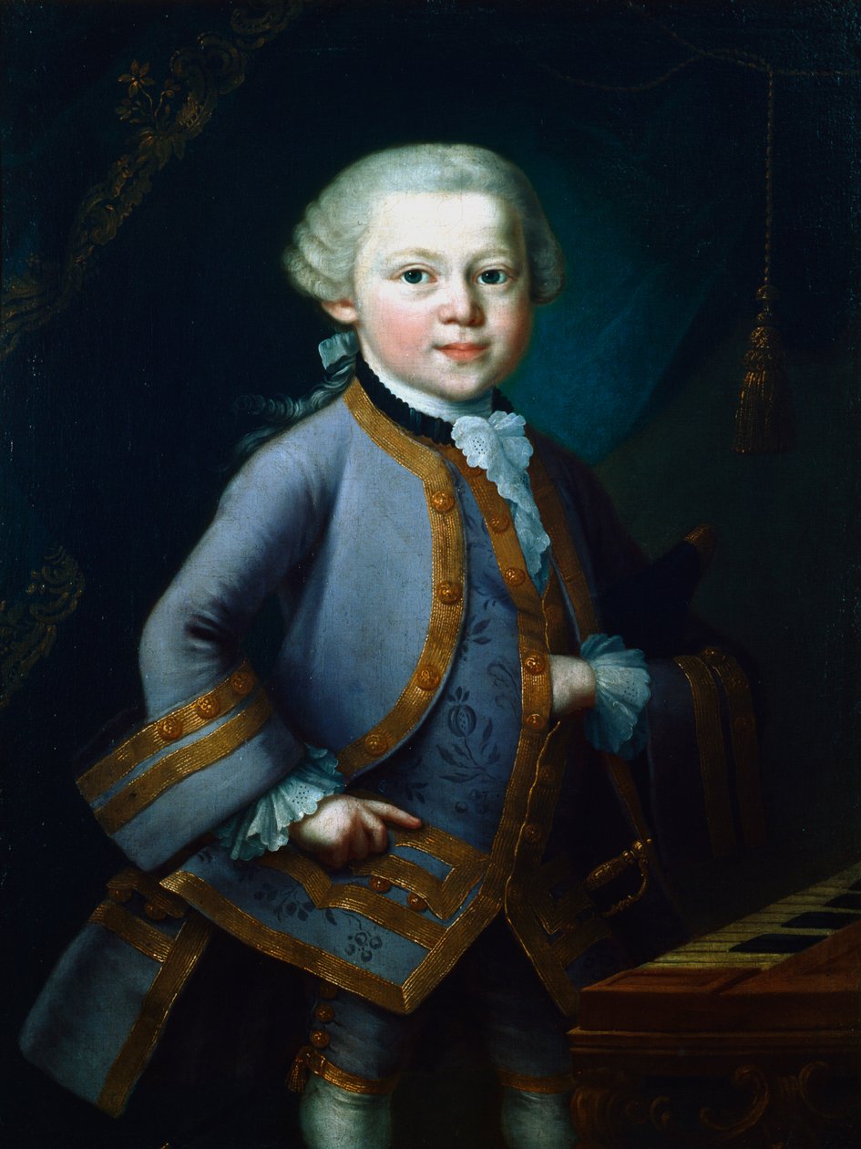 Wolfgang Amadeus Mozart, Avusturyalı besteci, 1761 by Unbekannt