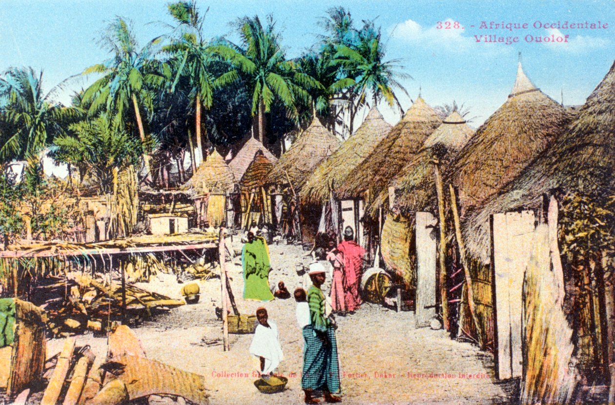 Wolof veya Ouolof köyü, Senegal, 20. yüzyıl by Unbekannt