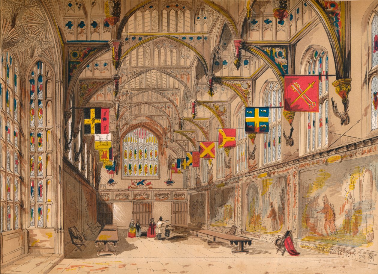 Wolseys Salonu, Hampton Mahkemesi, 1845 by Unbekannt