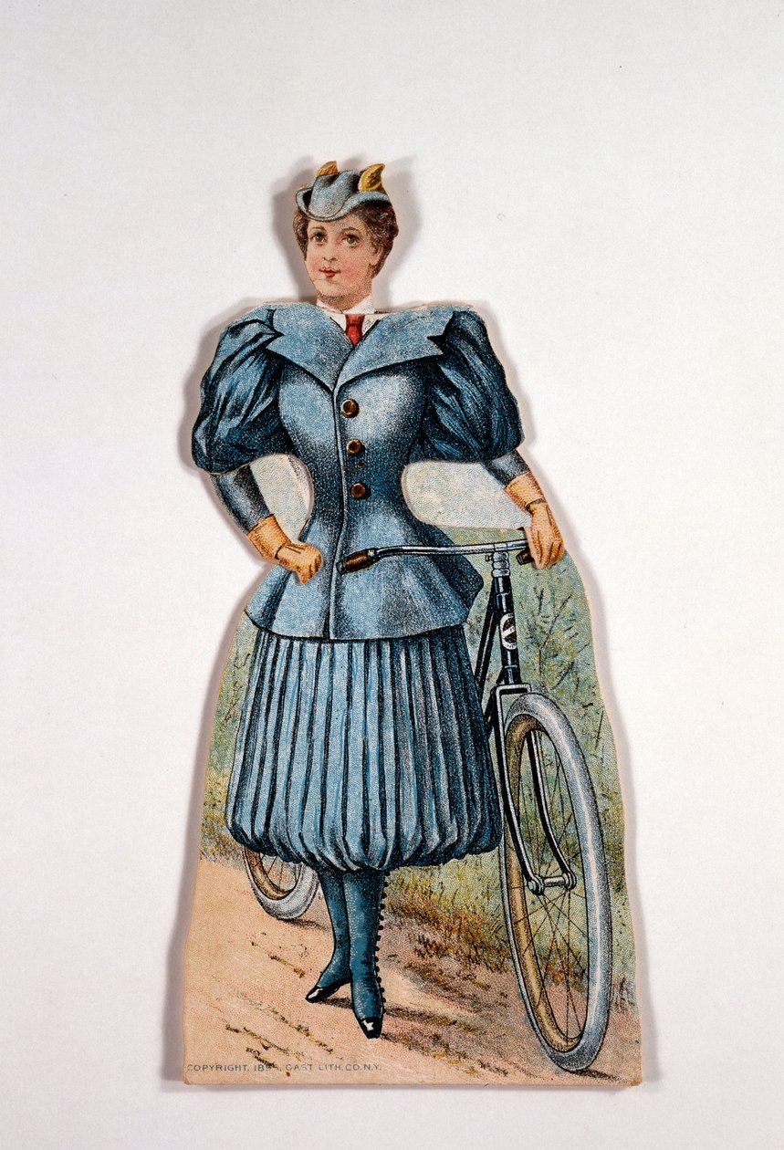 Bisiklet elbiseli kadın, Amerikan, c1900 by Unbekannt