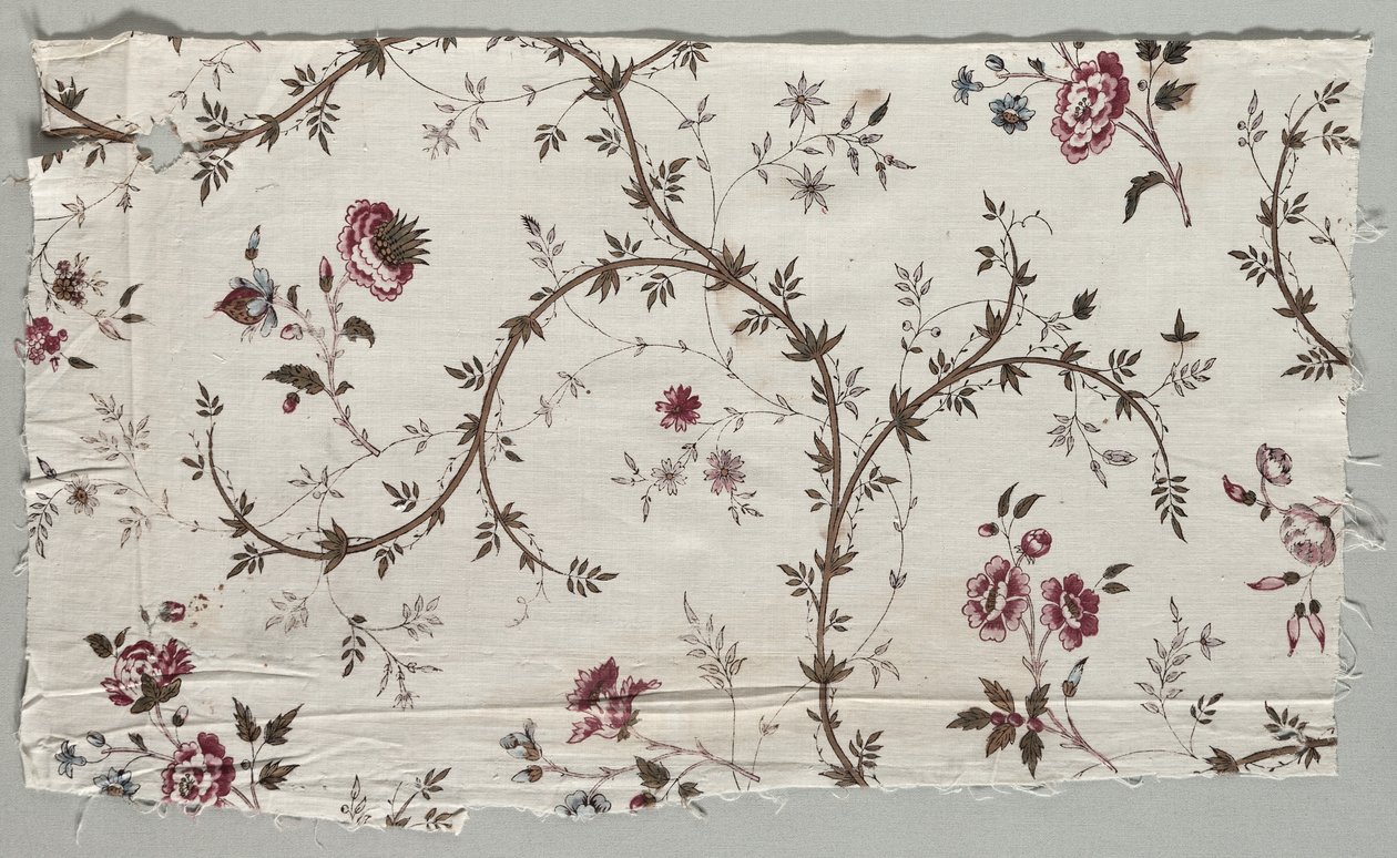 Tahta Baskılı Pamuk Parçası, 1785. by Unbekannt