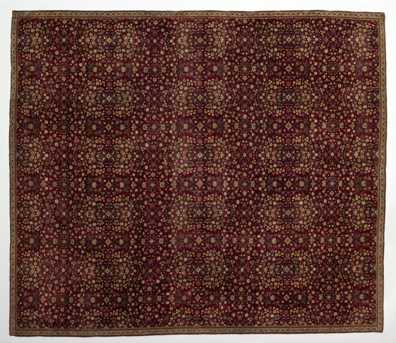 Millefleurs süslemeli yün halı, 1600