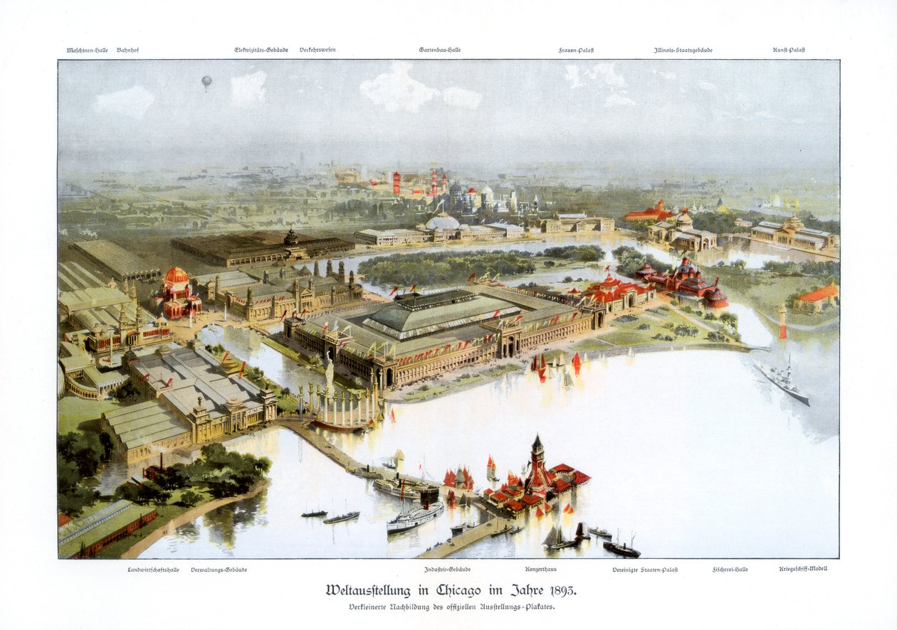 1893 Dünya Kolomb Sergisi, Chicago Dünya Fuarı, 1900 by Unbekannt