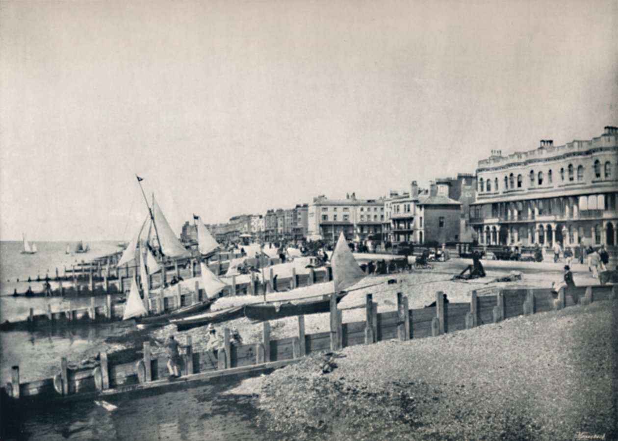 Worthing - Cepheden Genel Görünüm, 1895 by Unbekannt
