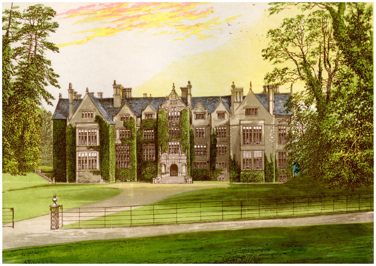 Wroxton Manastırı, Oxfordshire, Kuzey ailesinin evi, c1880 by Unbekannt