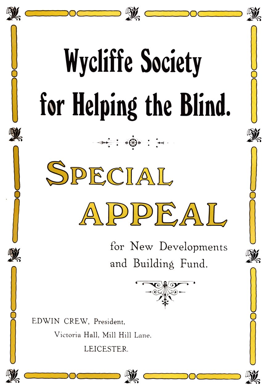 Wycliffe Körlere Yardım Derneği, 1919 by Unbekannt