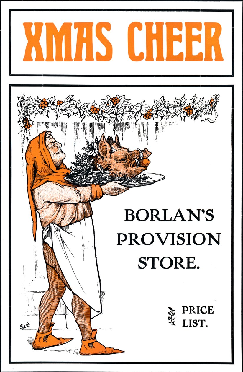 Noel Neşesi - Borlans Erzak Mağazası, 1909. by Unbekannt