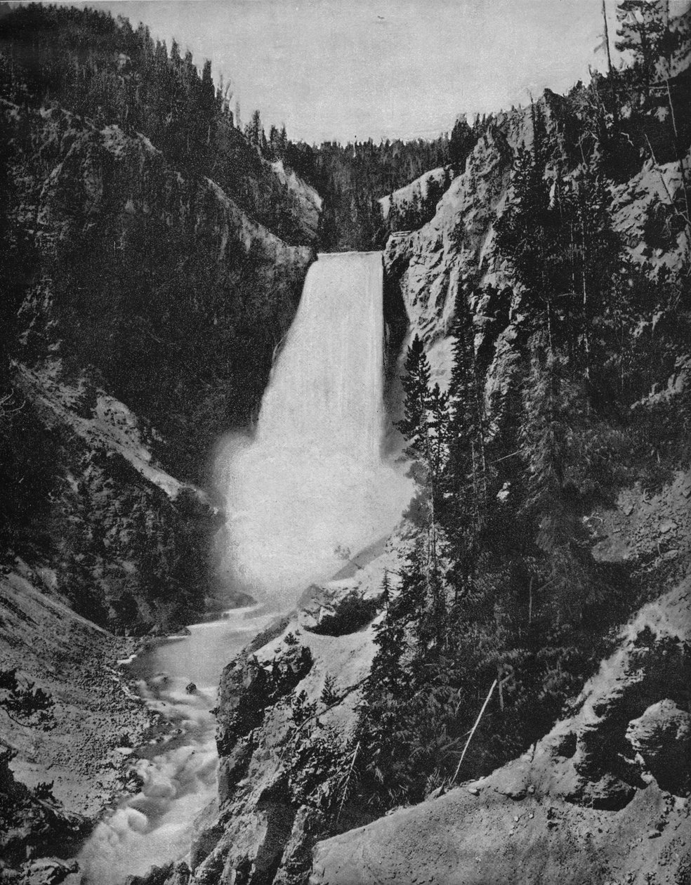 Yellowstone Şelalesi, Wyoming, c1897. by Unbekannt
