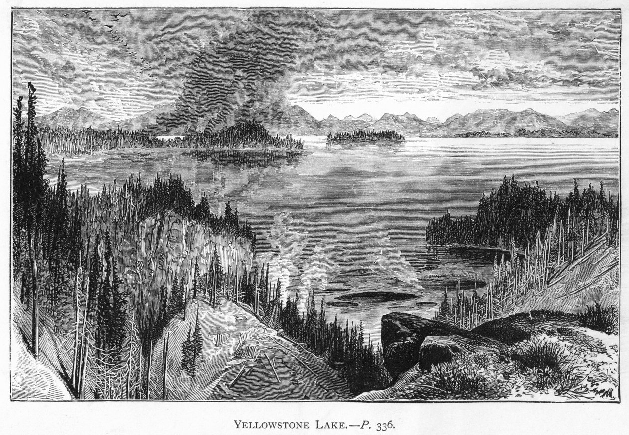 Yellowstone Gölü, 19. yüzyıl by Unbekannt