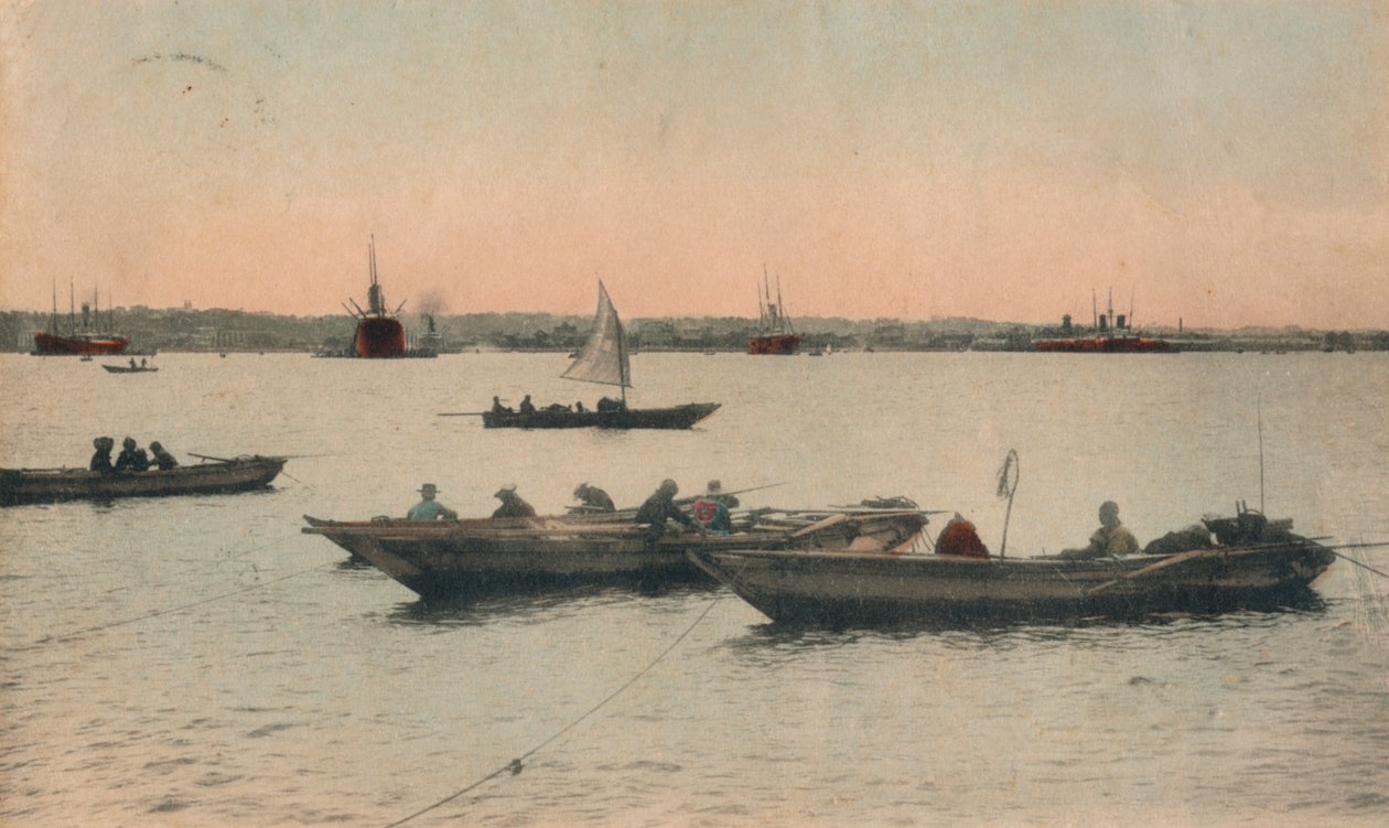 Yokohama Limanı, Japonya, c1918 by Unbekannt