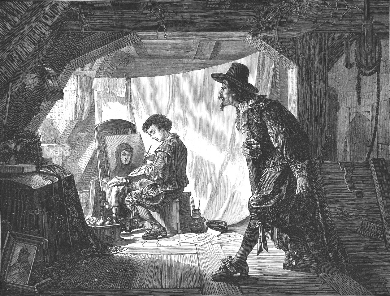 Genç Rubens, ustası Van Oort tarafından şaşırttı, 1875. by Unbekannt