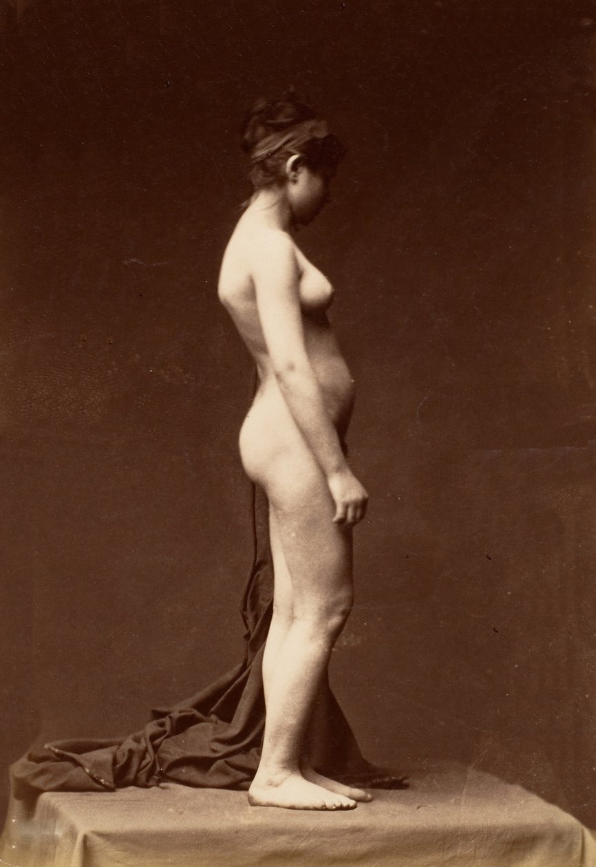 [Genç Kadın, Çıplak, Profilde Tam Figür], 1860