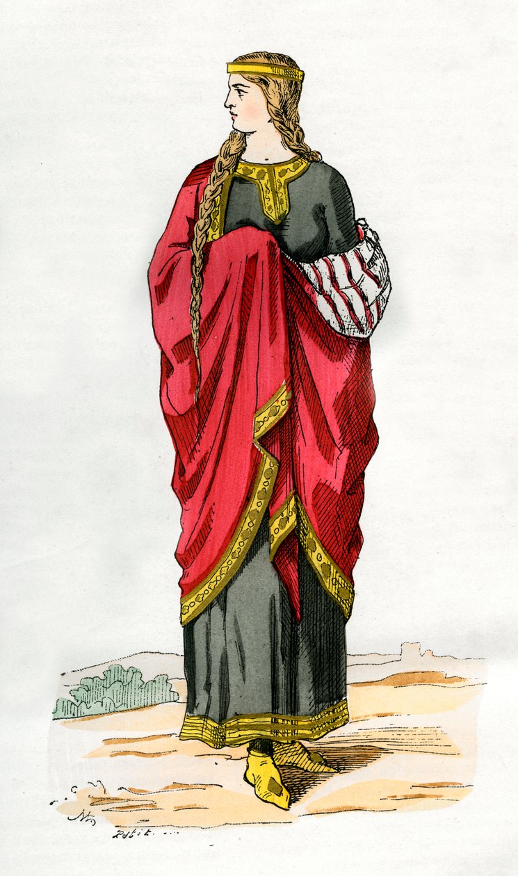 Geç Karolenj hanedanının genç kadını, c990 1882-1884 by Unbekannt