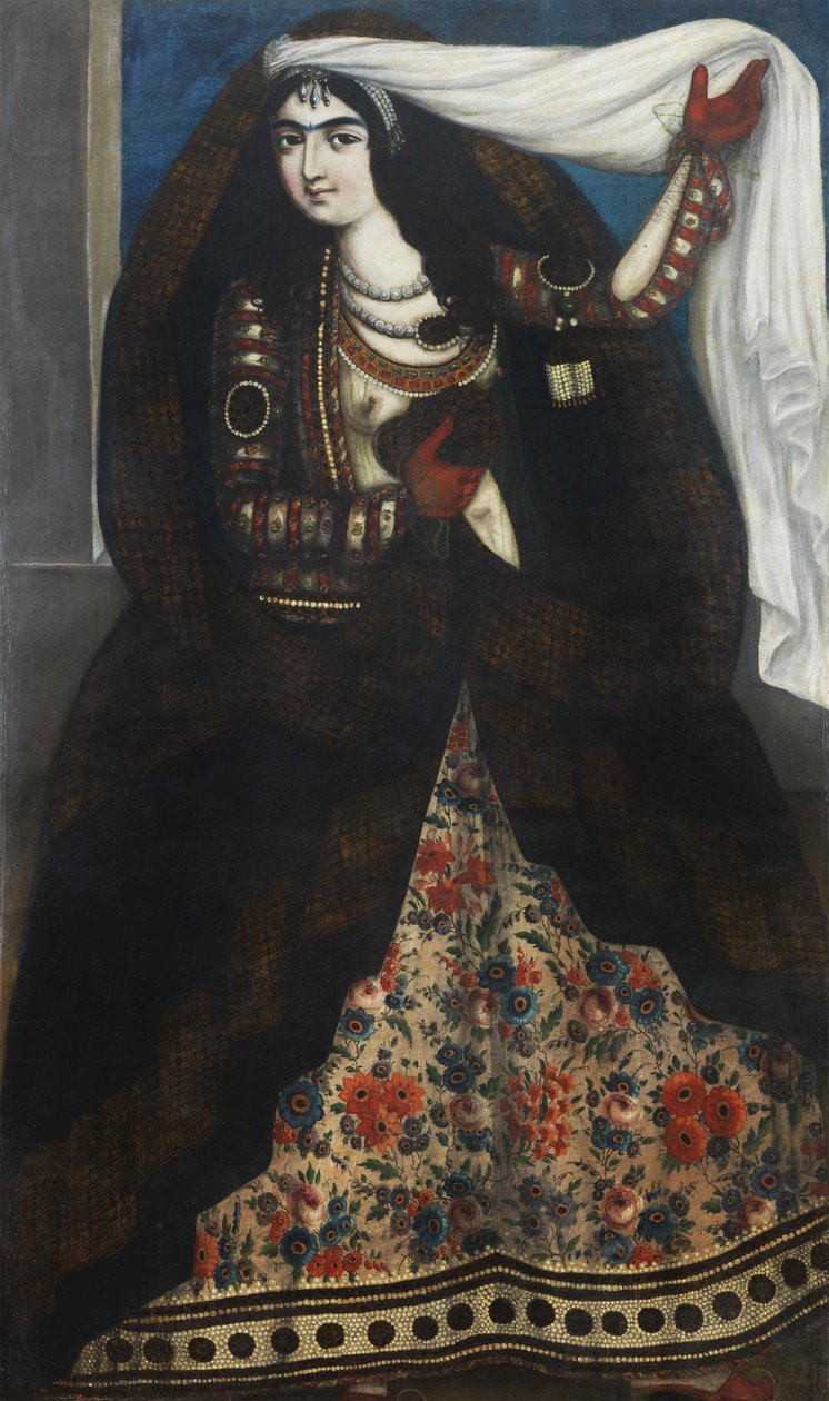 Çarşaf giyen genç kadın, yaklaşık 1844-1850. by Unbekannt