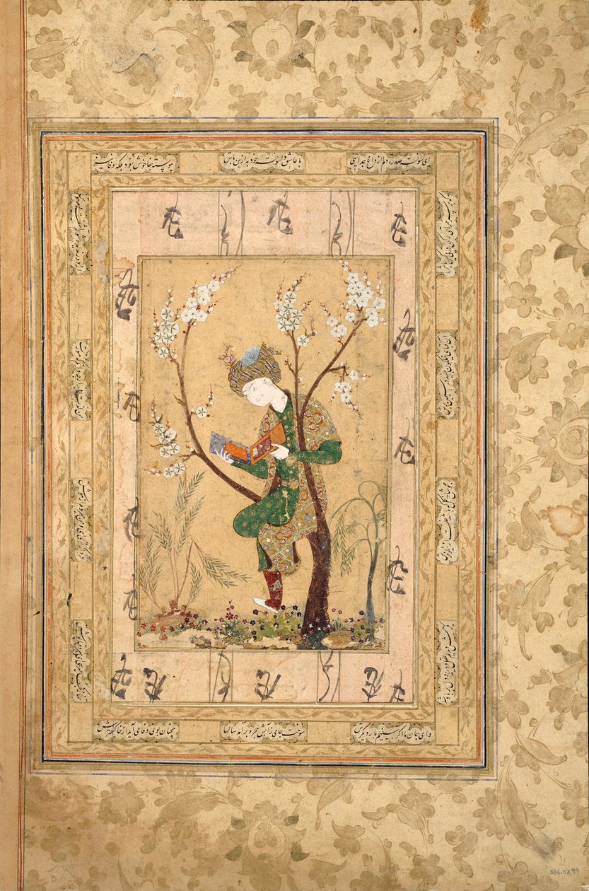 Çiçek Açan Bir Ağacın Çatalına Oturan Gençlik, 1560