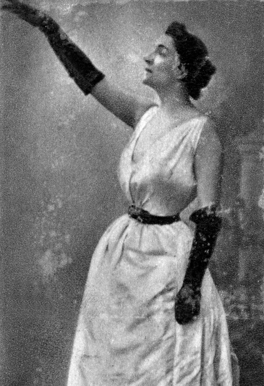 Yvette Guilbert, Fransız kabare şarkıcısı ve aktris, 1913 by Unbekannt