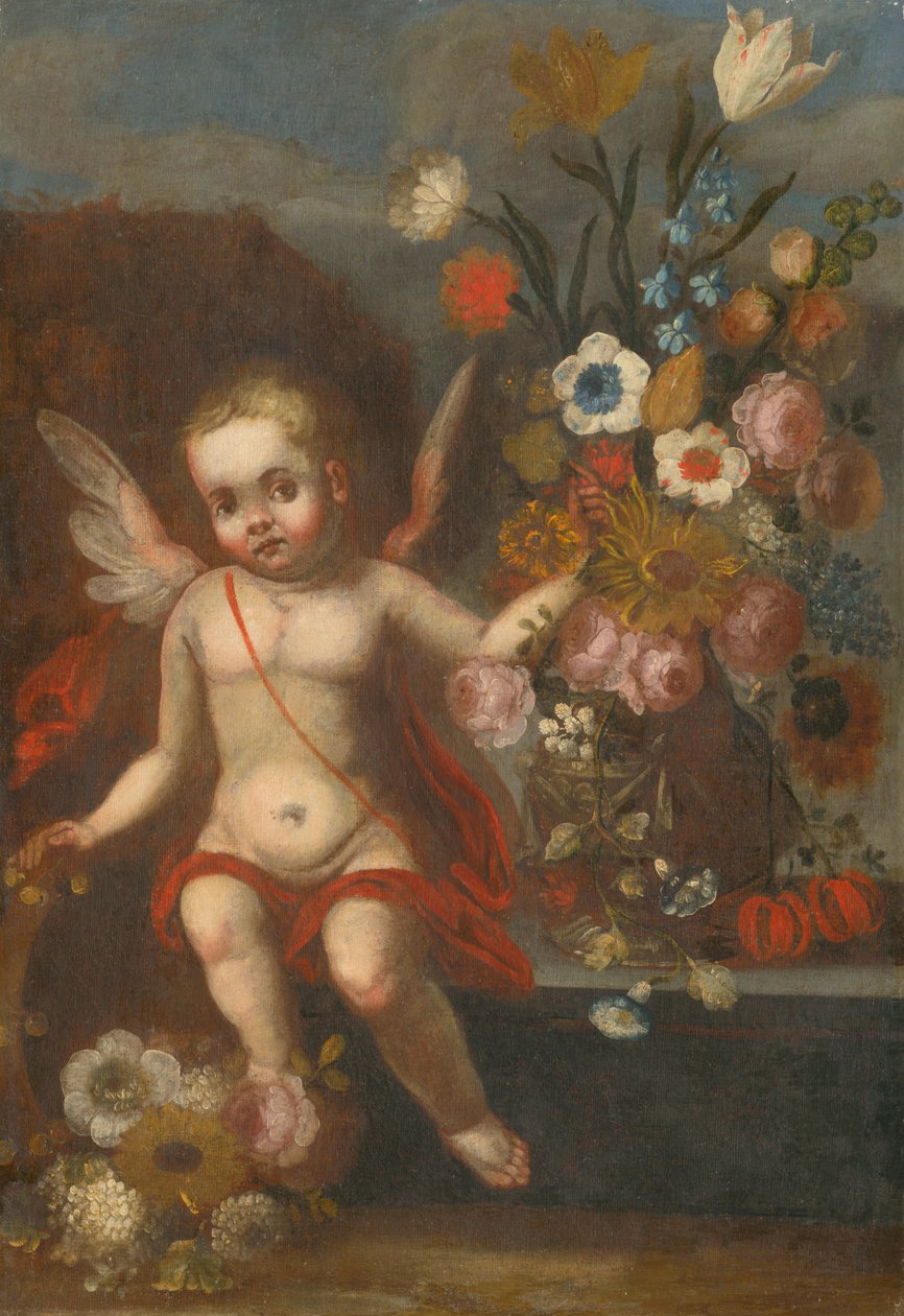 Cupid II ile natürmort by Unbekannt