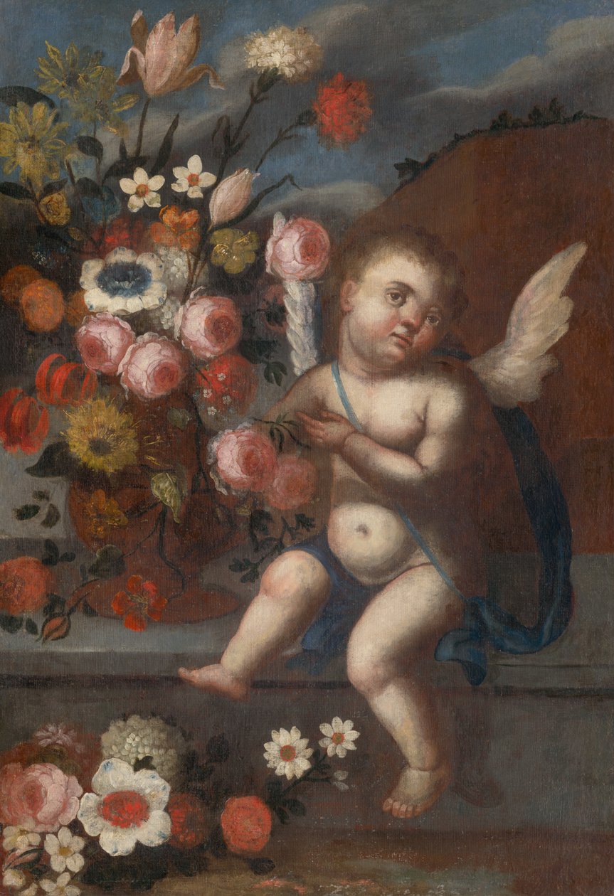 Cupid I ile natürmort. by Unbekannt