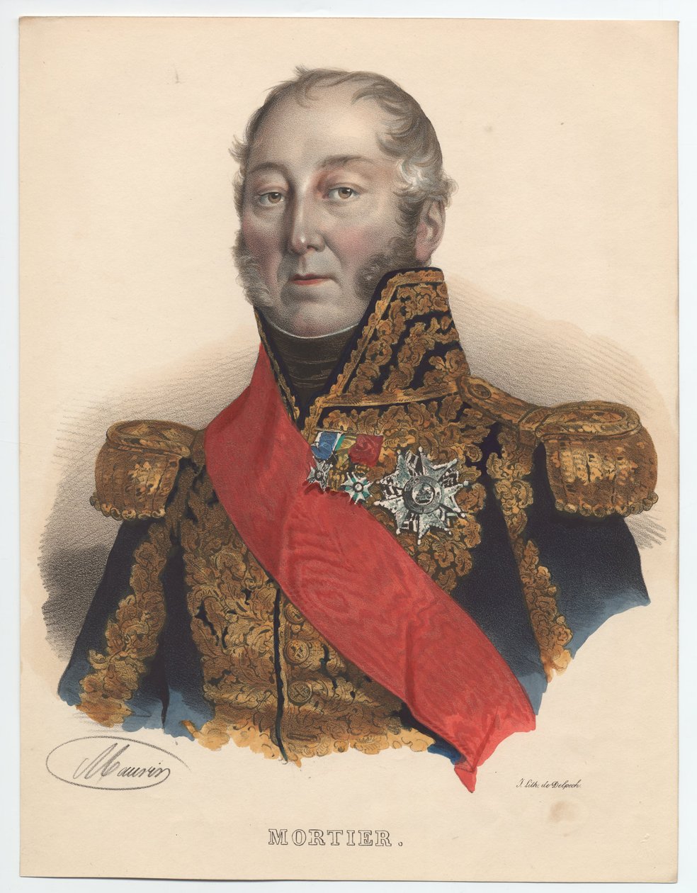 Edouard Adolphe Mortier 1768-1835, Fransa Mareşali, 1835 by Unbekannt