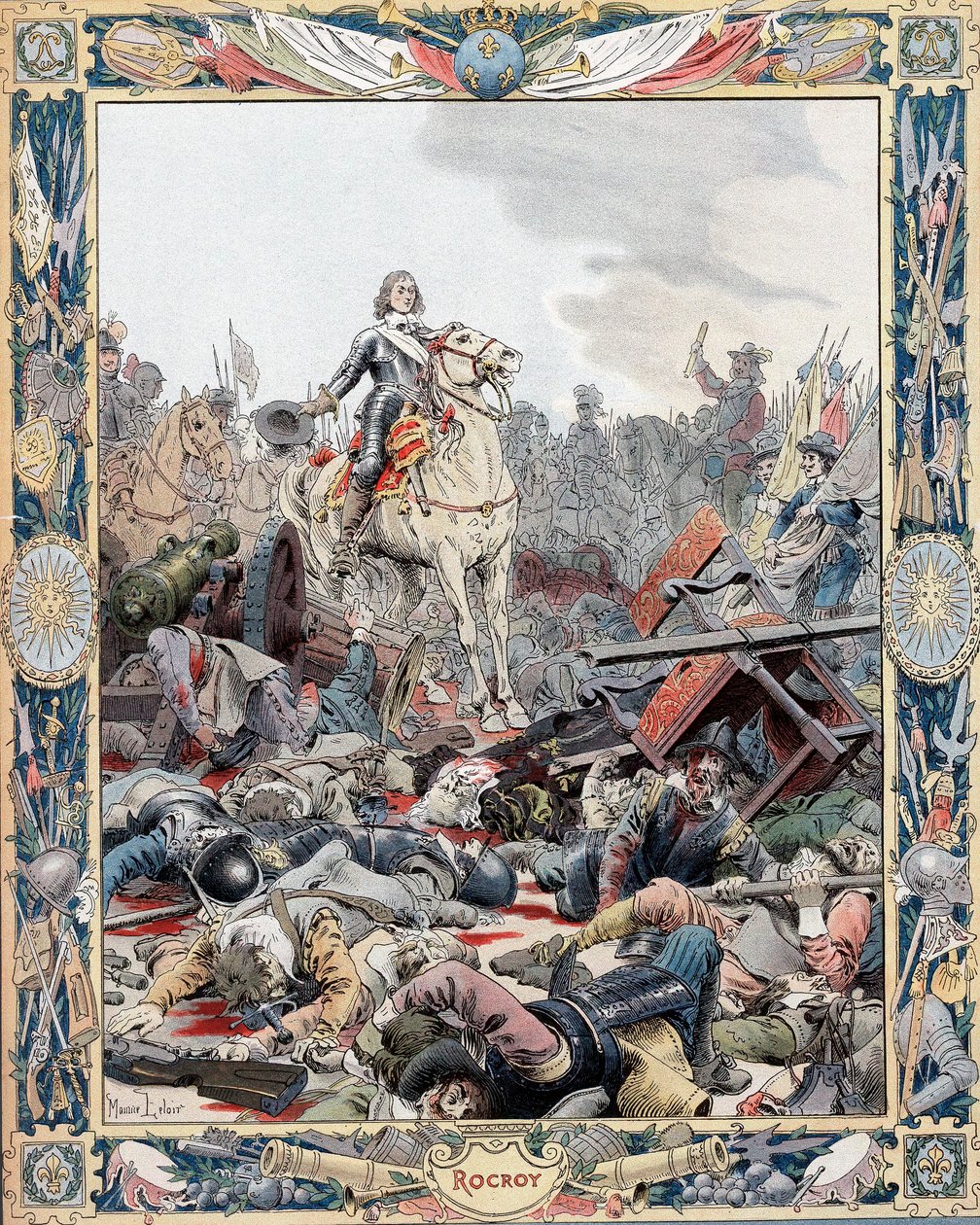 duc dEnghien, İspanyollara karşı Fransız zaferine liderlik ediyor, Otuz Yıl Savaşı, 1643 c1880 by Unbekannt