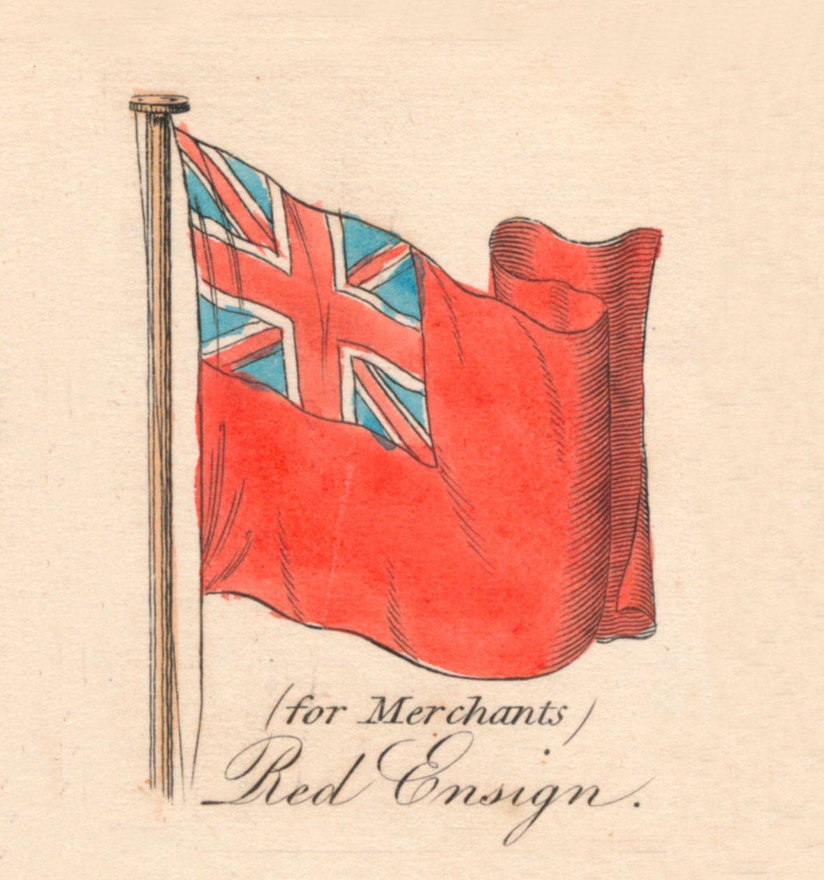 Tüccarlar için Red Ensign, 1838 by Unbekannt