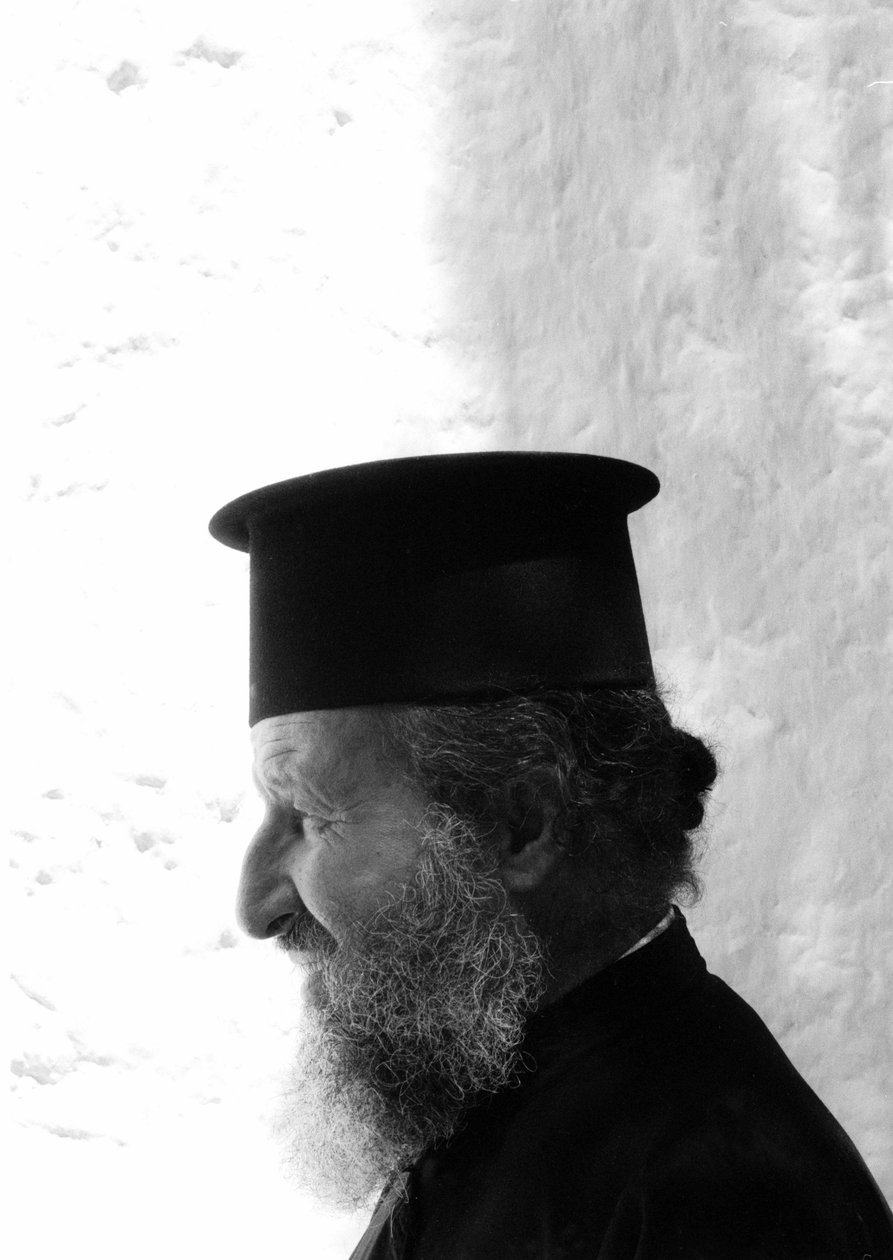 Girit Ortodoks Kilisesi rahibi (papa) Girit 1985 by Unbekannt