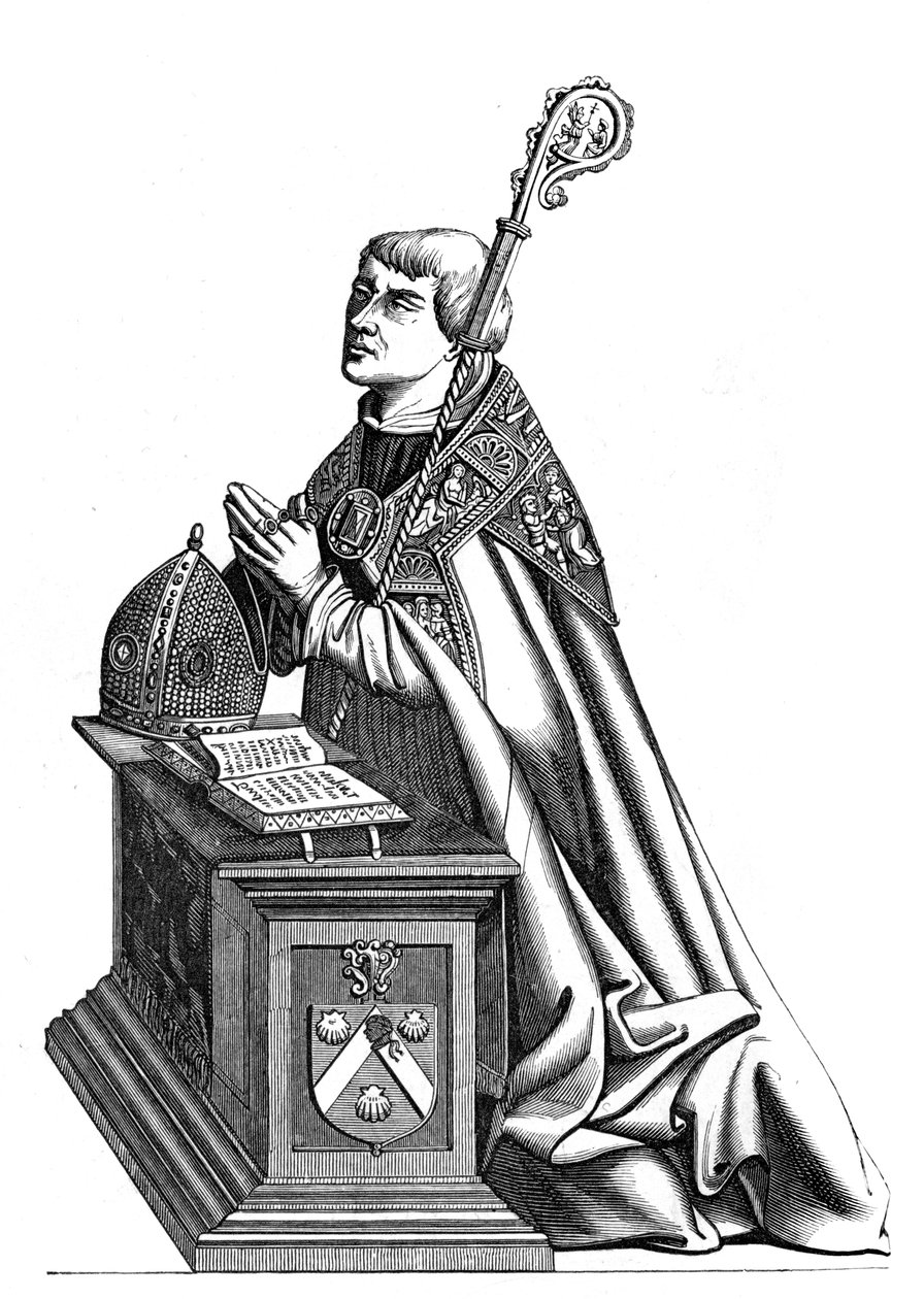 Etienne de Poncher 1446-1524, Paris Piskoposu, 16. yüzyıl 1849 by Unbekannt