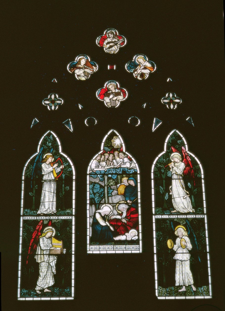 Melekler ve Doğuş, Sir Edward Burne-Jones (1833-98) by Unbekannt Unbekannt