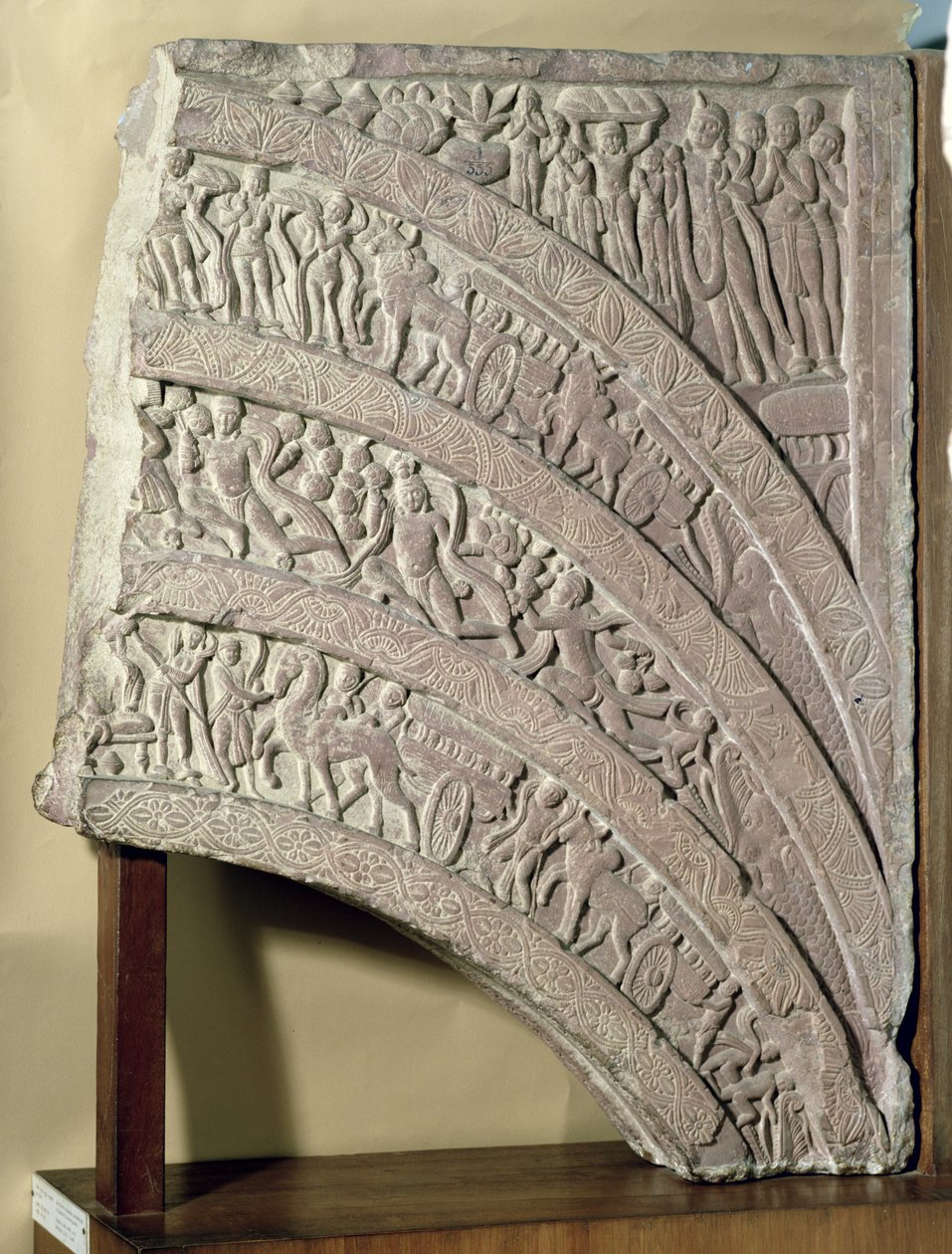 Bir ağ geçidinden arşitrav, kırmızı kumtaşı, Mathura, UP, MS 2. yüzyıl by Unbekannt Unbekannt
