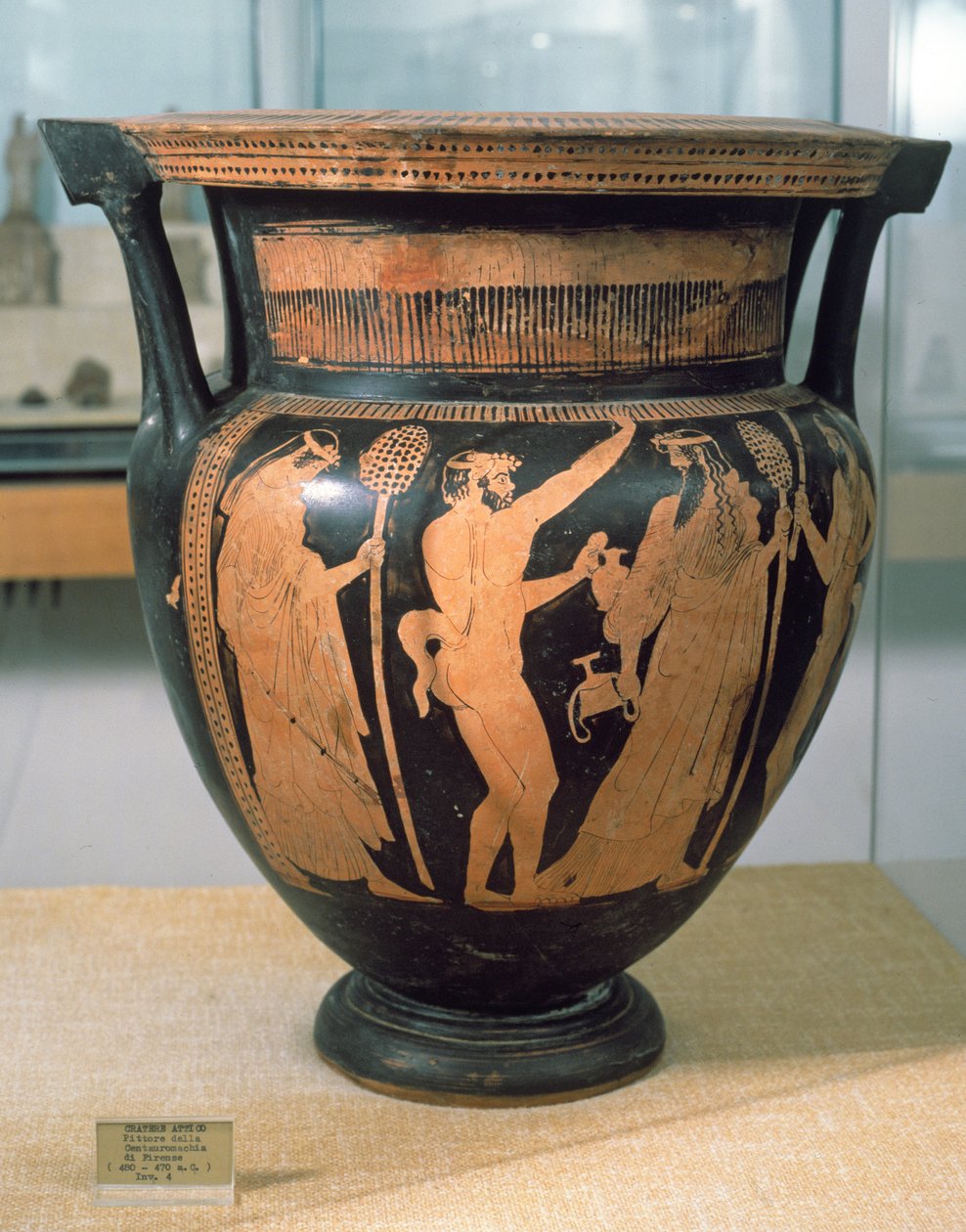 Siyah figürlü krater, Centaurların Ressamı tarafından, MÖ 480-470 dolayları by Unbekannt Unbekannt