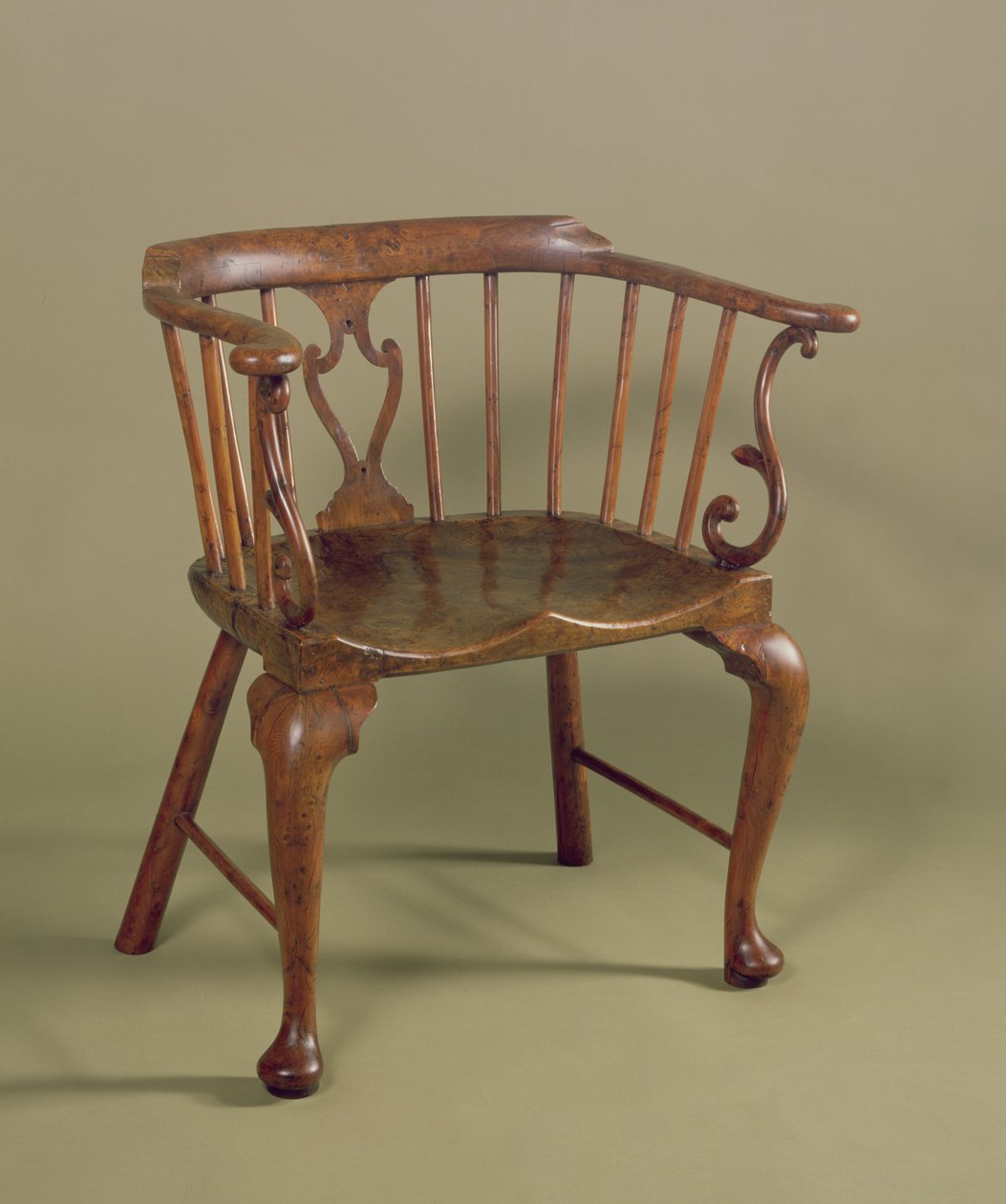 Burr porsuk ve karaağaç Windsor sandalye, c.1760 by Unbekannt Unbekannt