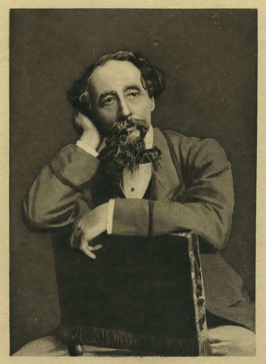 Charles Dickens, fotoğraf üstüne portre Herbert Watkins (d.1828) (mezzotint) by Unbekannt Unbekannt