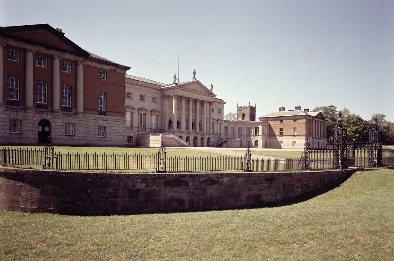 Güney cephesinin dış cephesi, Kedleston Hall, Derbyshire, 1759-65