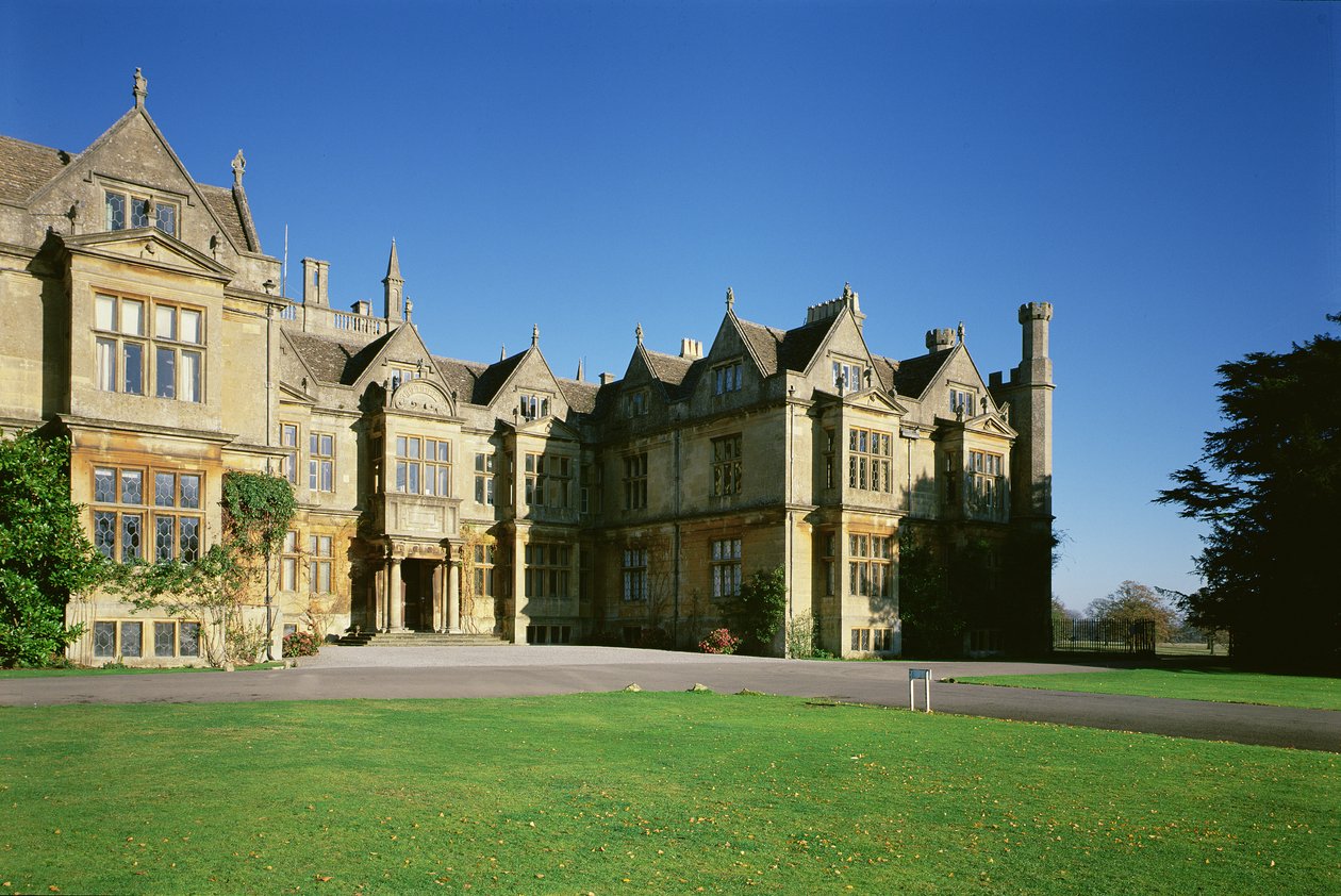 Evin orta kısmının dış görünümü, Corsham Court, Wiltshire by Unbekannt Unbekannt