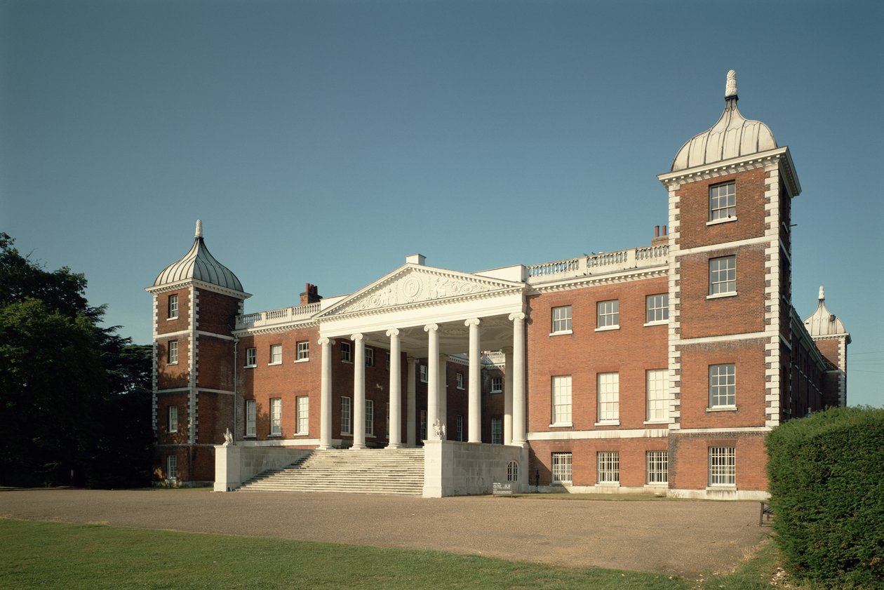 Doğu tarafının dış görünümü, Osterley Park, Middlesex by Unbekannt Unbekannt