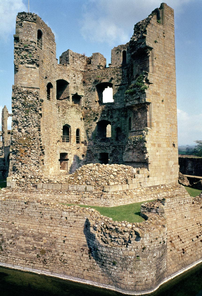Kalenin dış görünümü, Raglan Kalesi, Monmouthshire, Güney Galler by Unbekannt Unbekannt