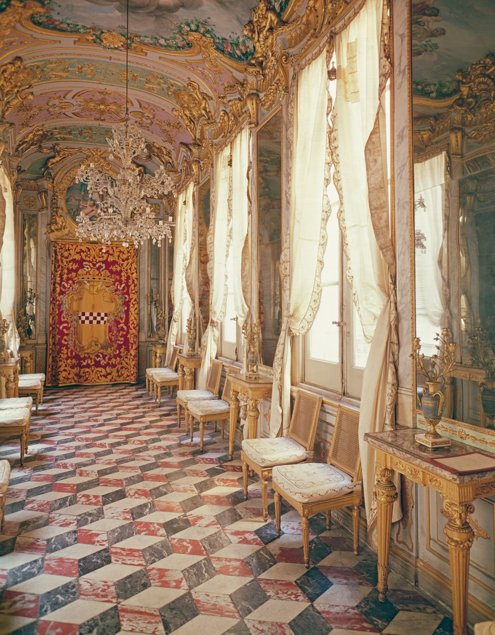 Lorenzo de Ferrari, Palazzo Spinola, Cenova, İtalya tarafından fresklerle Aynalar Galerisi by Unbekannt Unbekannt