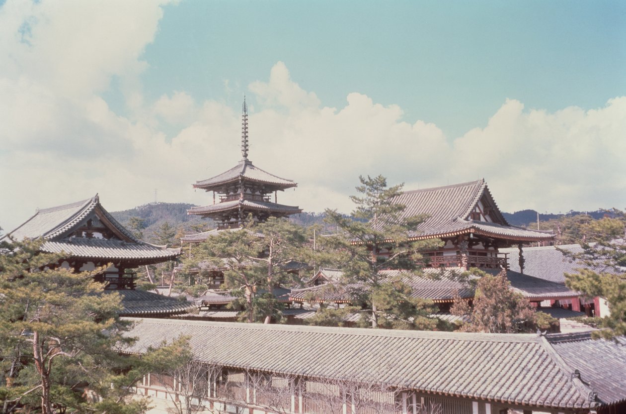 Horyu-ji Tapınağı, Nara Eyaleti, Japonya, MS 607