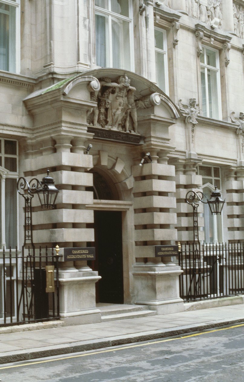 Yeminli Mali Müşavirler Enstitüsü, Moorgate Place, Londra EC2 by Unbekannt Unbekannt