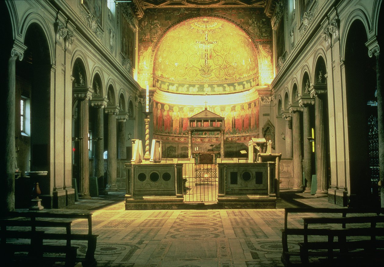 San Clemente Ana Sunağının İç Görünümü, Roma, İtalya by Unbekannt Unbekannt