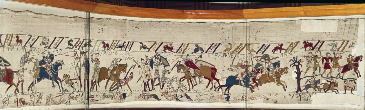Kral Harold öldürüldü ve İngilizler uçuşa geçti, Bayeux Goblen by Unbekannt Unbekannt